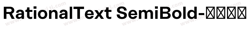RationalText SemiBold字体转换